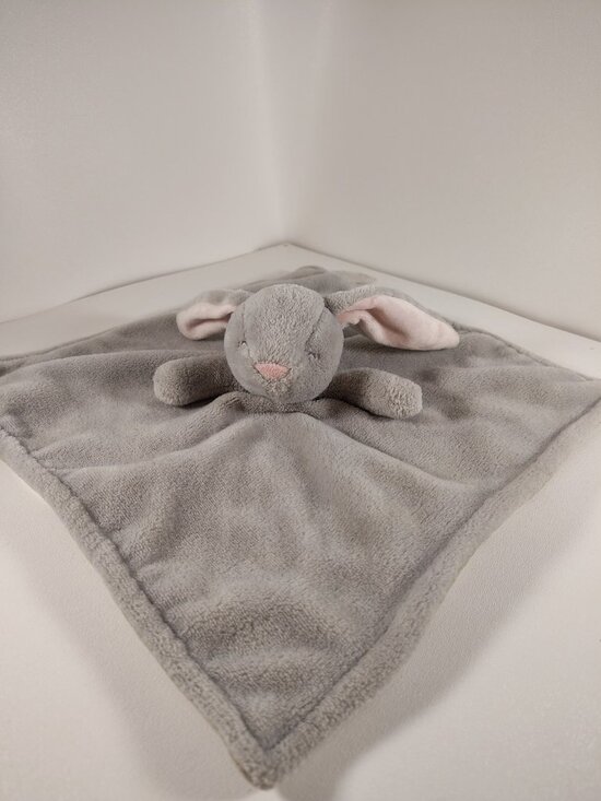 Carter's Other - Carters Soft Plush Long Ear Bunny Rabbit Lovey Security Blanket Gray Pink 2020